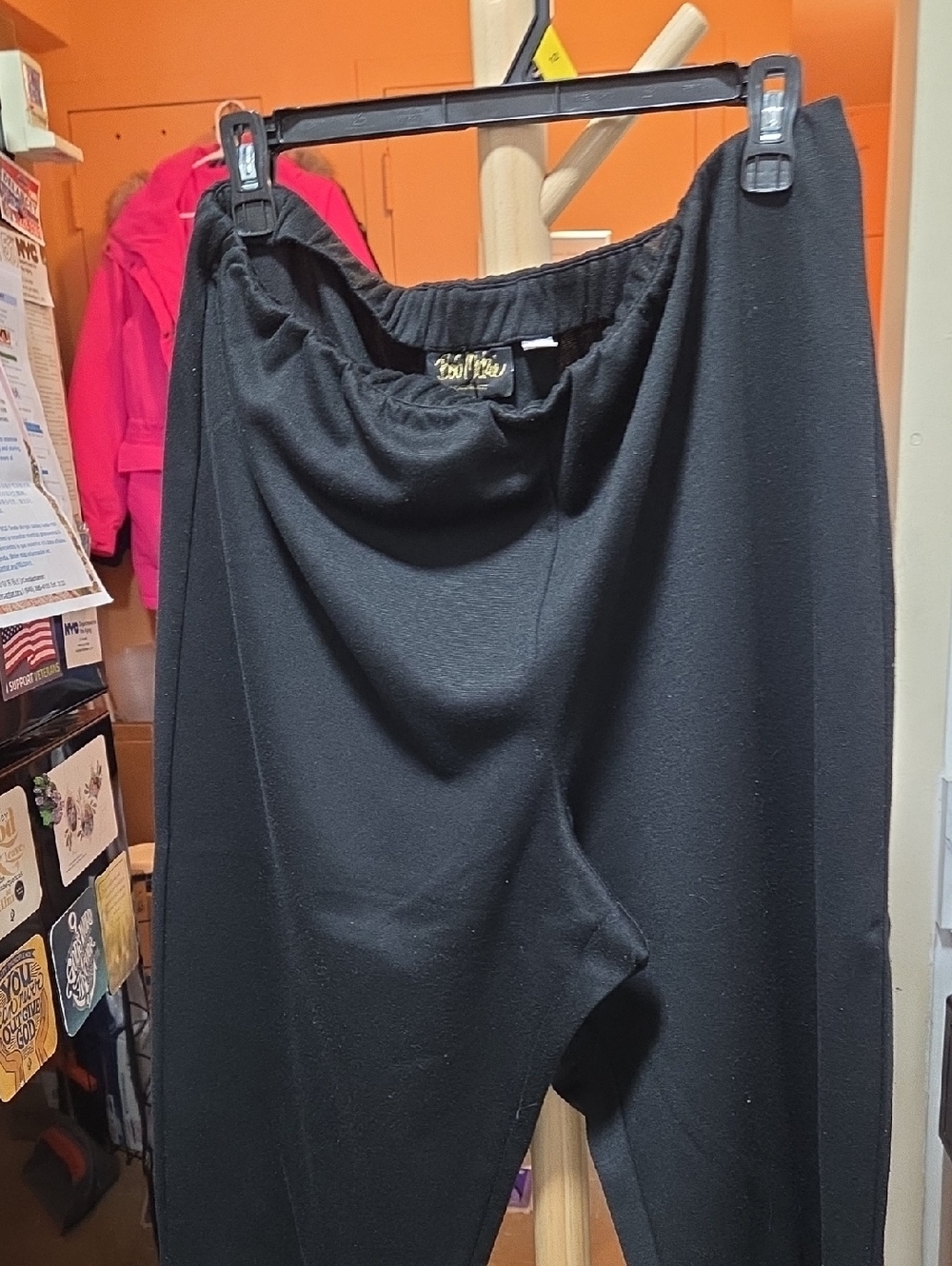 Bob Mackie Wearable Art  Black Pull-On Knit Pants